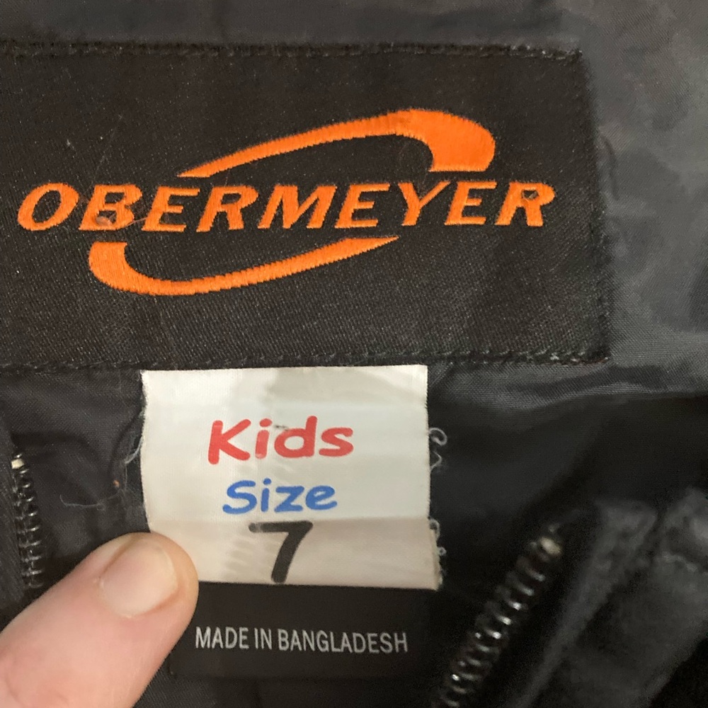 Obermeyer Black Kids Ski Bib Snow Pants - Picture 2 of 4